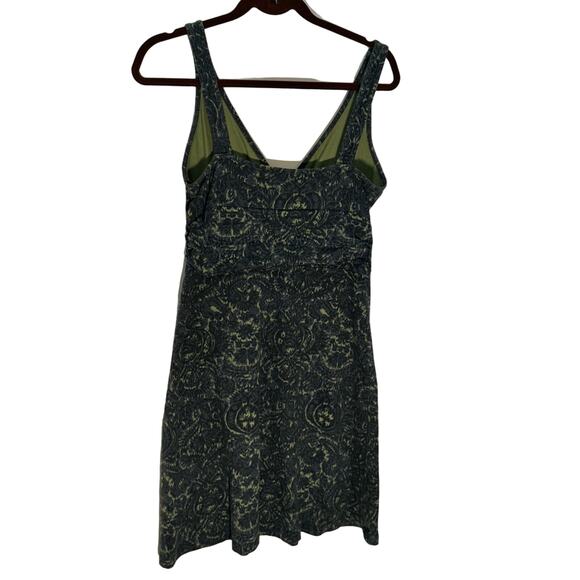 Patagonia Women's Medium Margot Sleeveless Dress Blue Abstract Organic Cotton - Picture 2 of 7